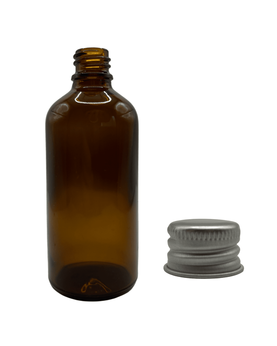 100ml Amber Glass Dropper Bottle & Aluminium Cap