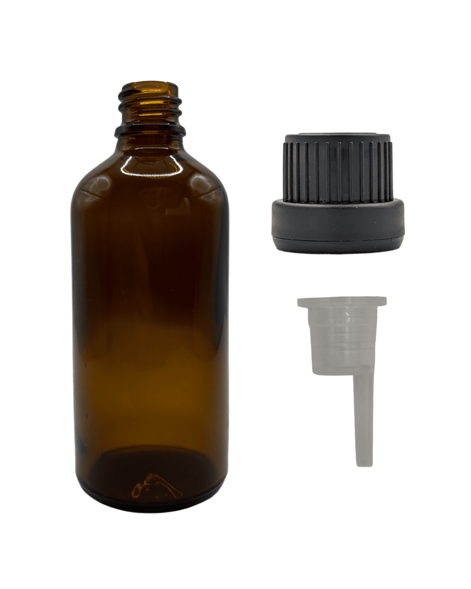 100ml Amber Glass Dropper Bottle & Dripper insert 0.6mm