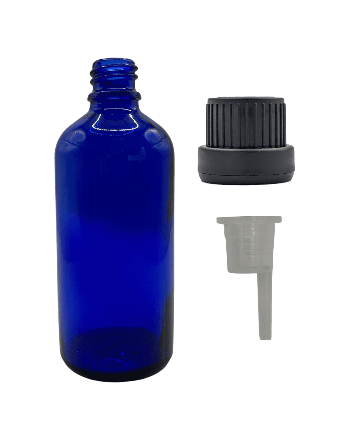 100ml Blue Glass Dropper Bottle & Dripper insert 0.6mm