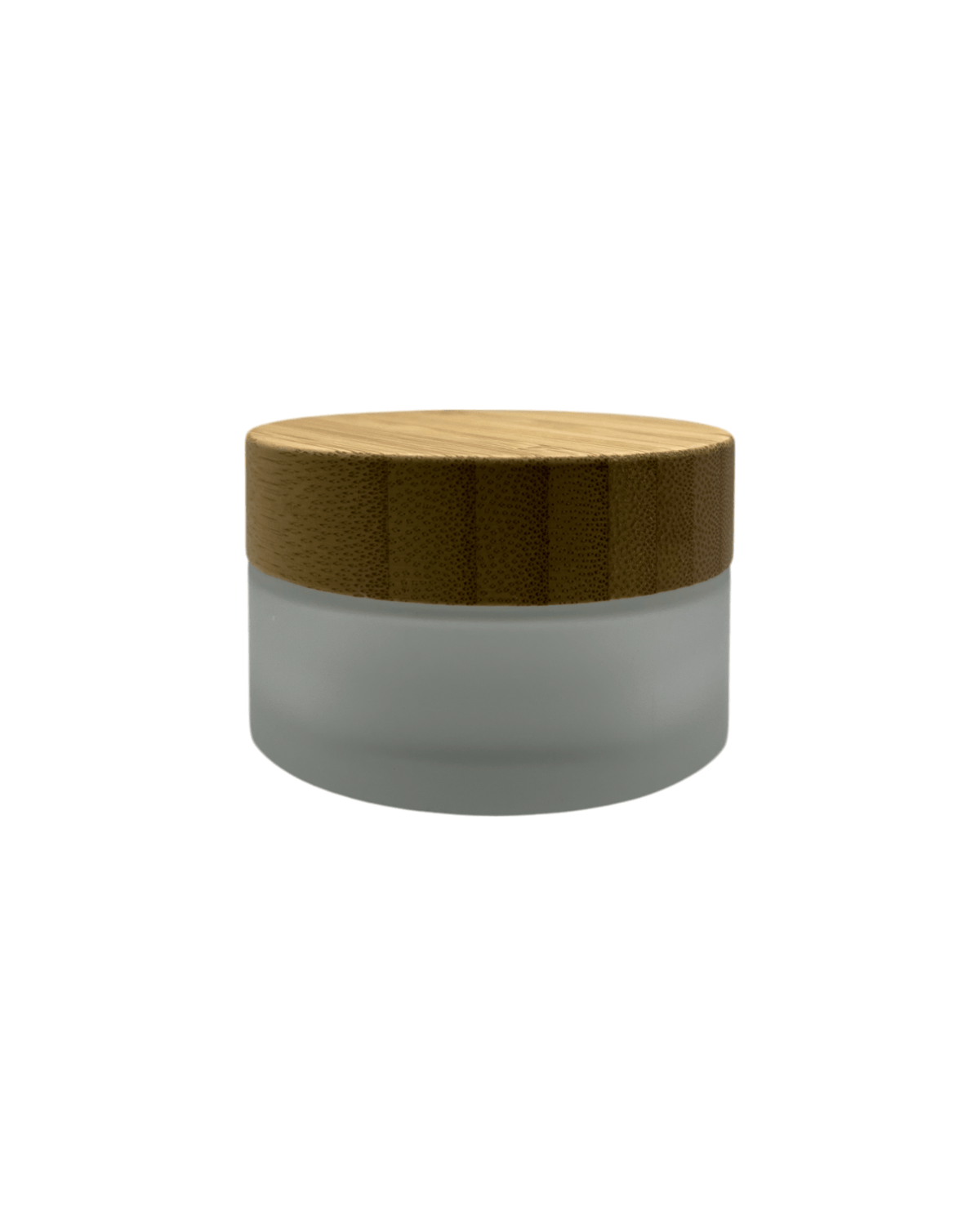 100ml Frosted Glass Jar with Bamboo Lid