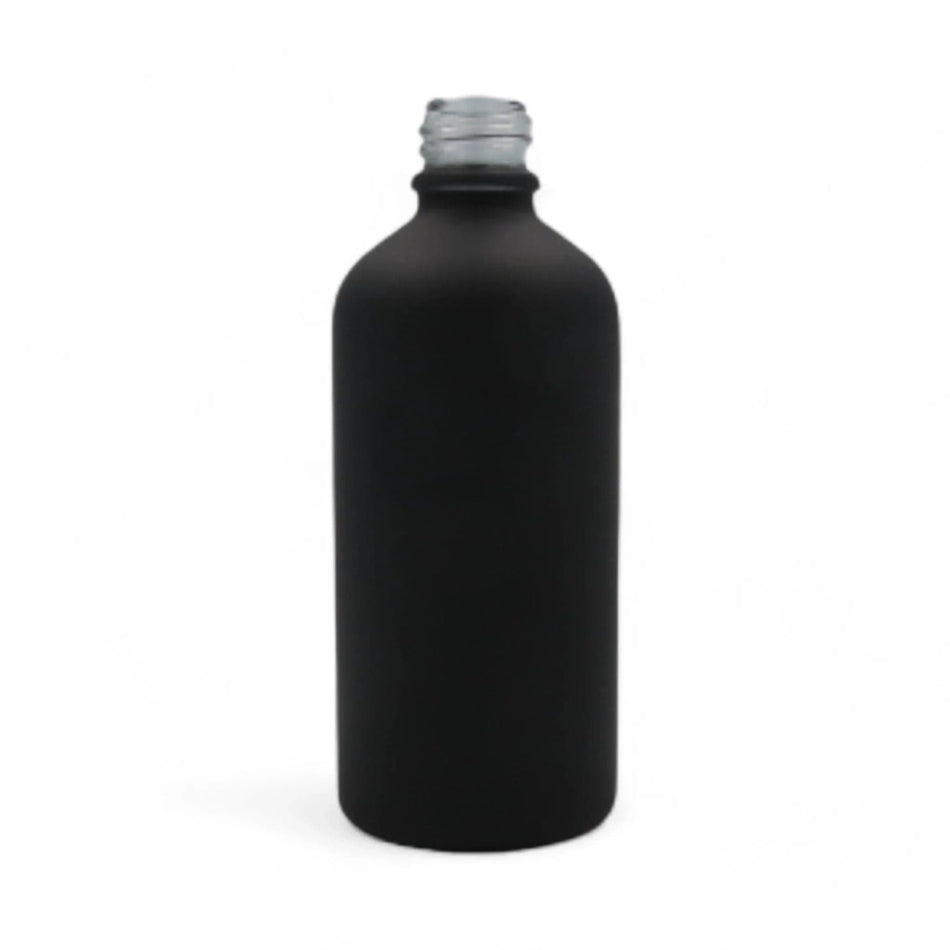 100ml Matte Black Glass Dropper Bottle