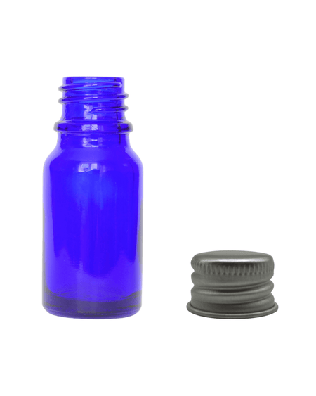 10ml Blue Glass Dropper Bottle & Aluminium Cap