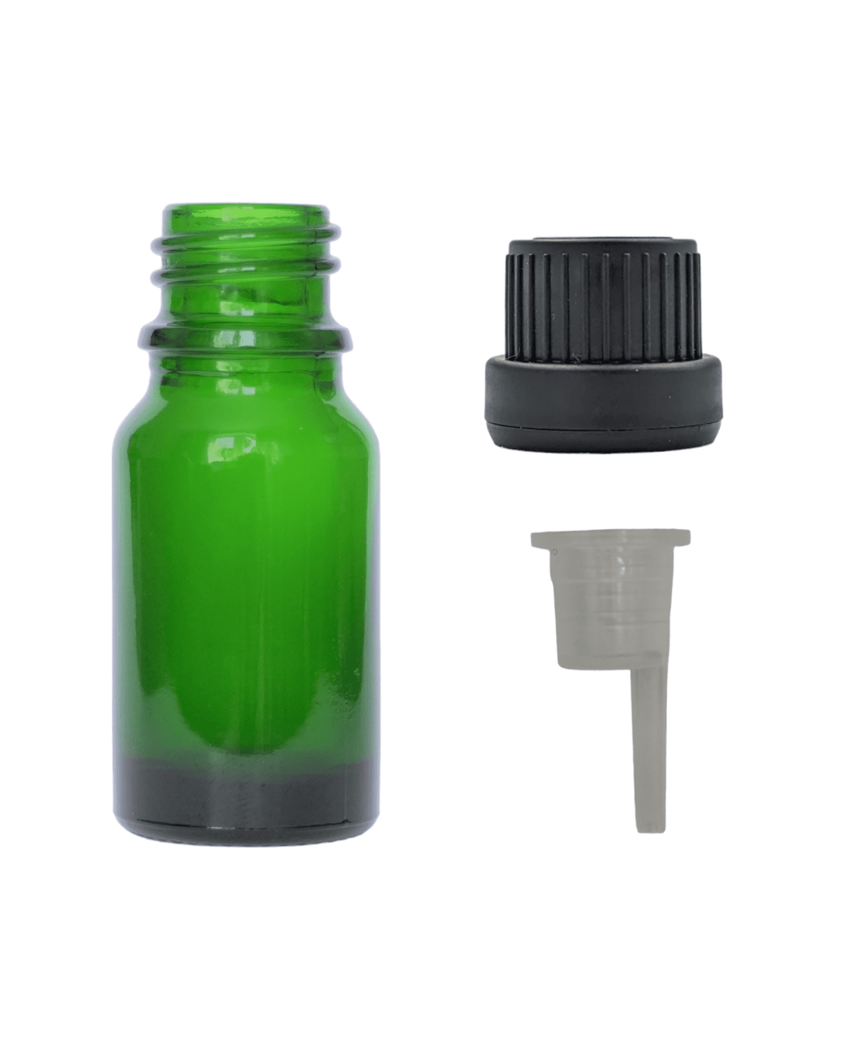 10ml Green Glass Dropper Bottle & Dripper insert 0.6mm