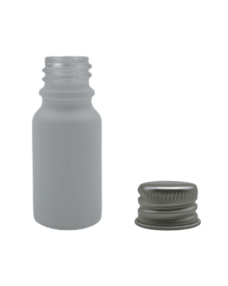 10ml Matte White Glass Dropper Bottle & Aluminium Cap