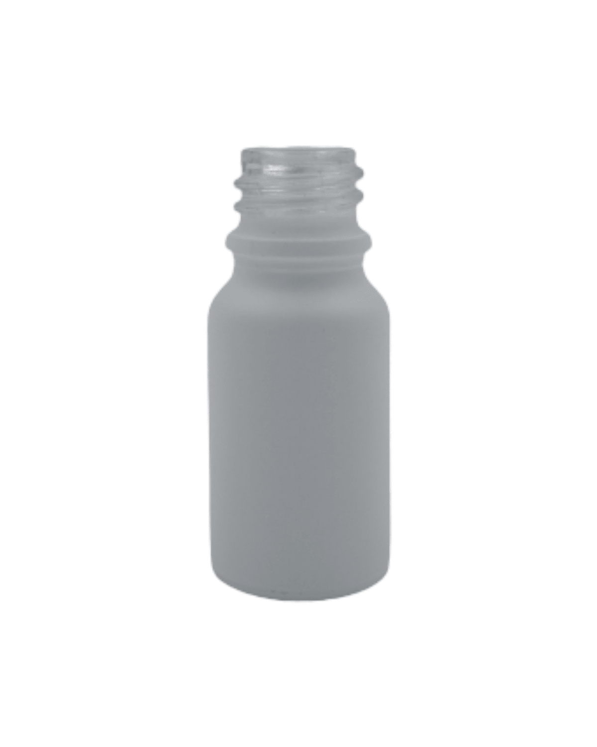 10ml Matte White Glass Dropper Bottle