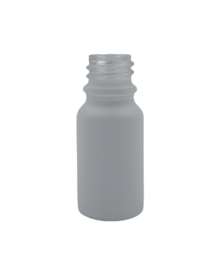 10ml Matte White Glass Dropper Bottle