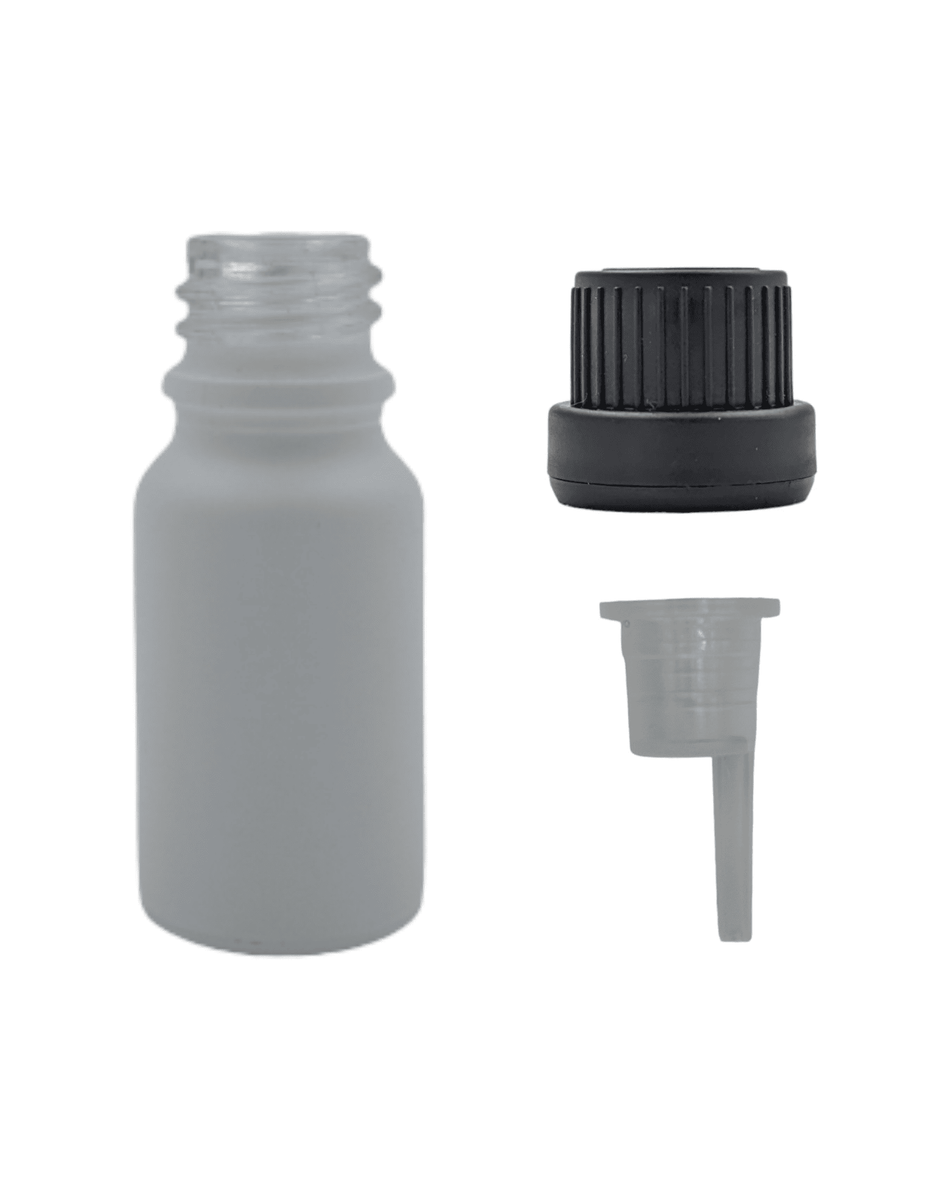 10ml Matte White Glass Dropper Bottle & Dripper insert 0.6mm