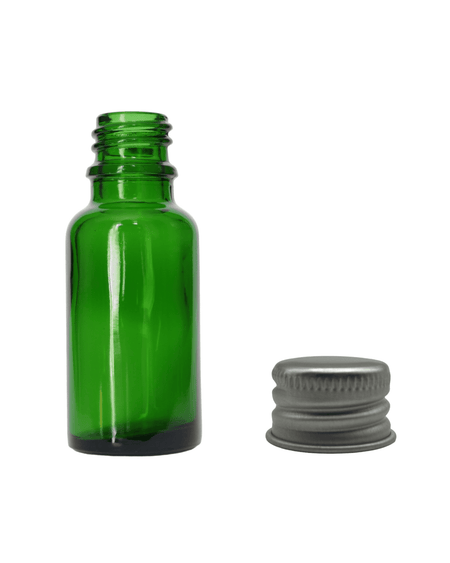 20ml Green Glass Dropper Bottle & Aluminium Cap