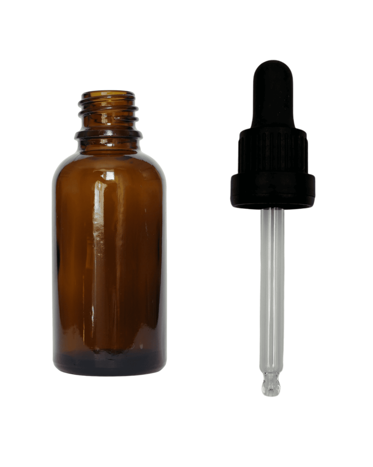 30ml Amber Glass Dropper Bottle & Tamper Evident Pipette