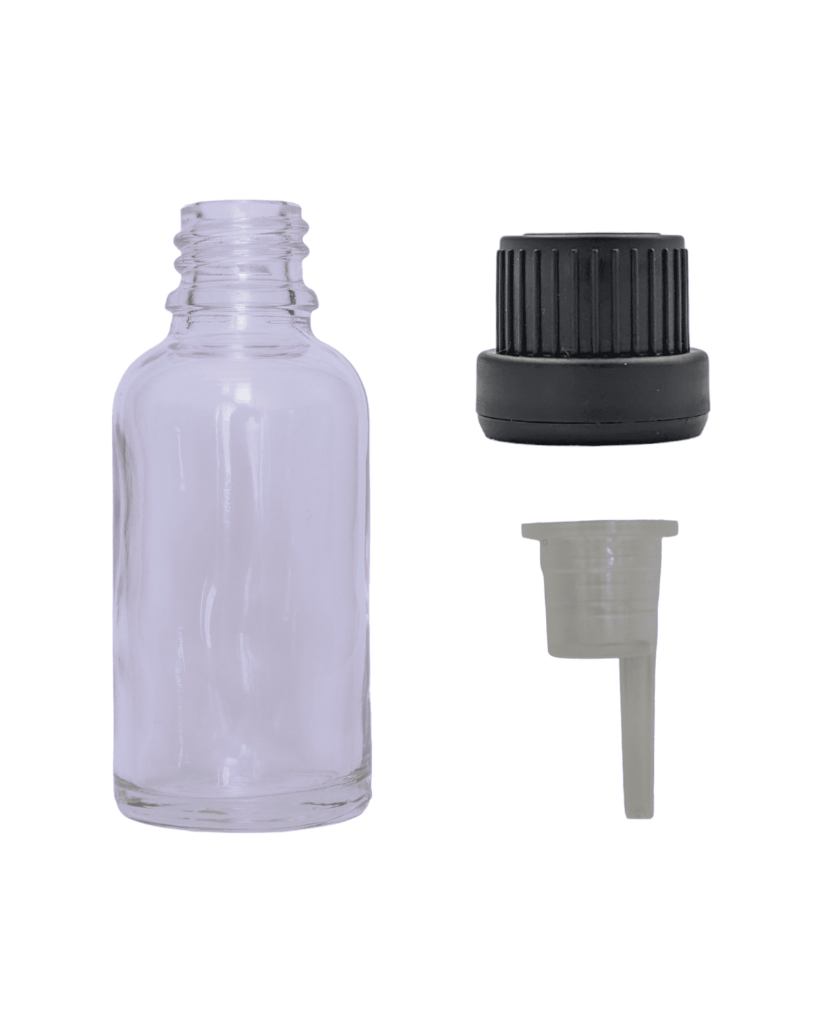 30ml Clear Glass Dropper Bottle & Dripper insert 0.6mm