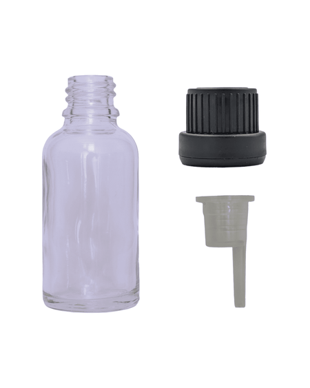 30ml Clear Glass Dropper Bottle & Dripper insert 1.0mm