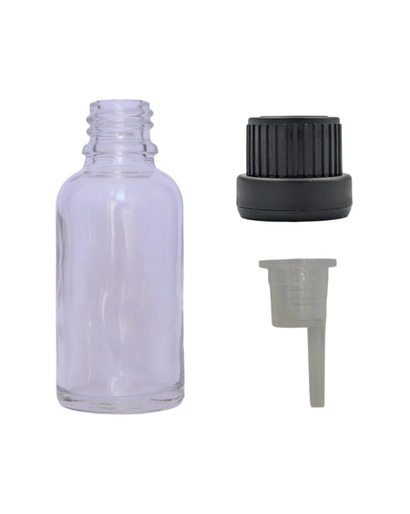 30ml Clear Glass Dropper Bottle & Dripper insert 1.5mm