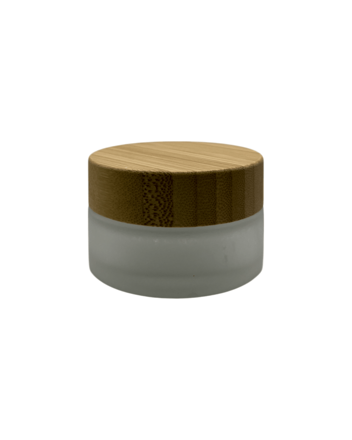 30ml Frosted Glass Jar with Bamboo Lid