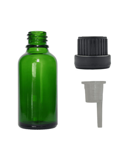 30ml Green Glass Dropper Bottle & Dripper insert 0.6mm