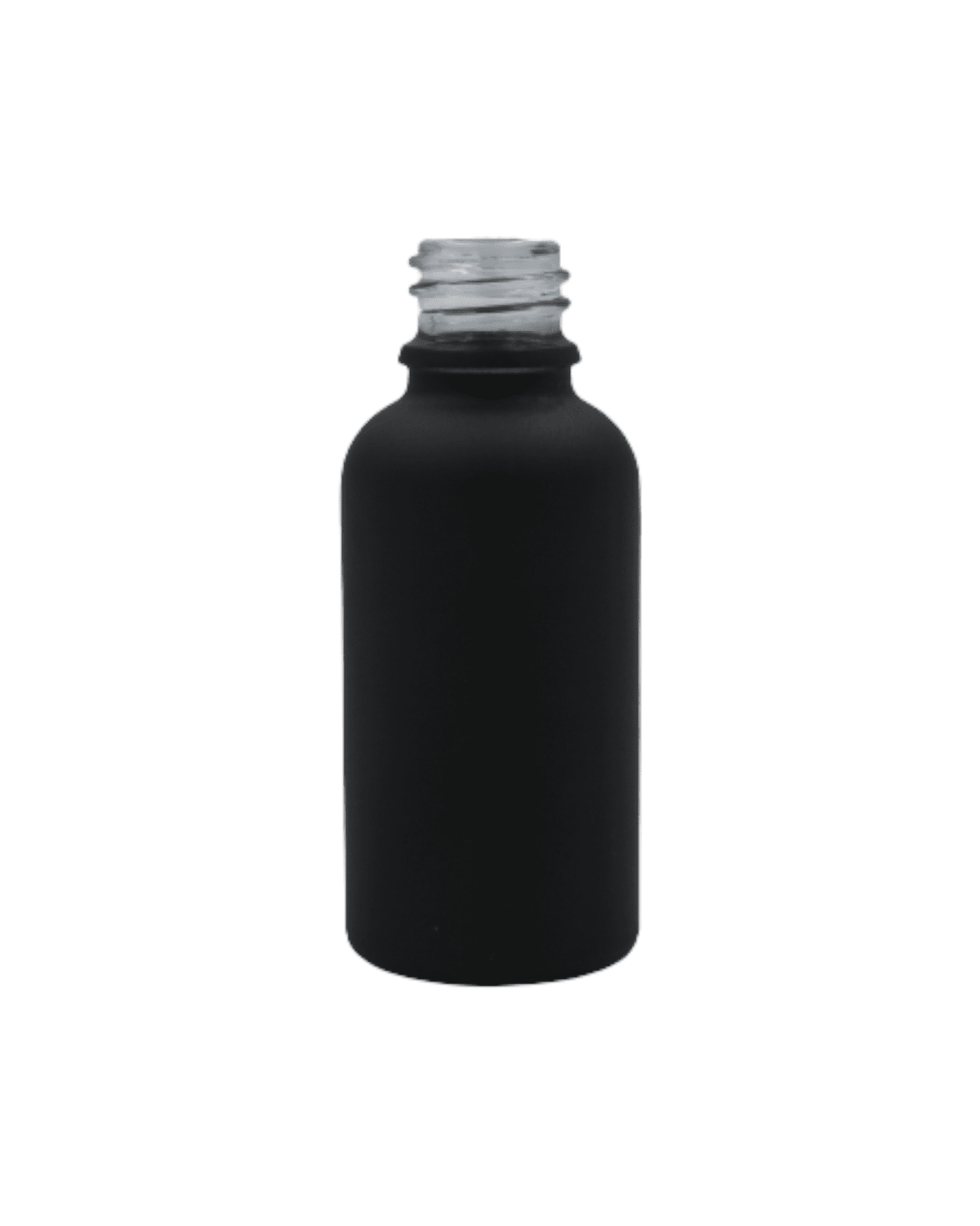 30ml Matte Black Glass Dropper Bottle