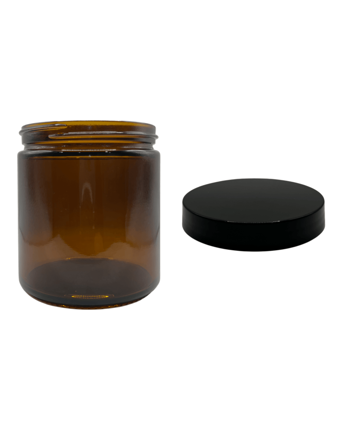 500ml Amber Glass Jar and Black PP cap