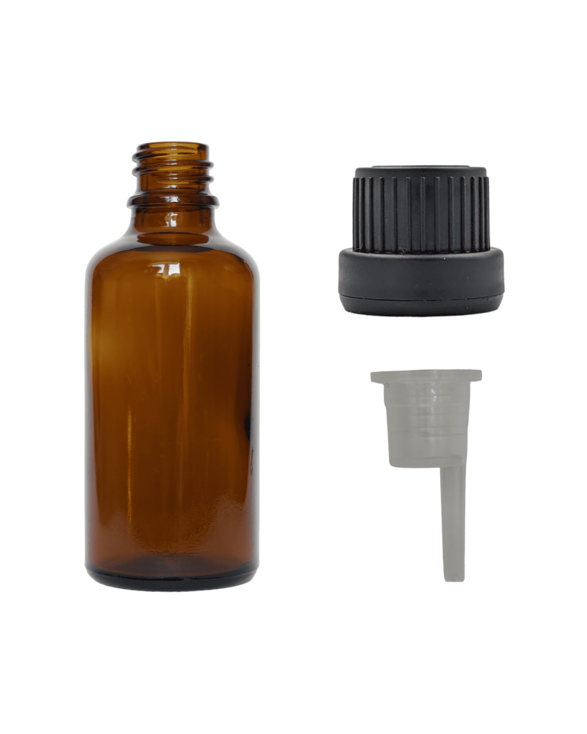 50ml Amber Glass Dropper Bottle & Dripper insert 0.6mm