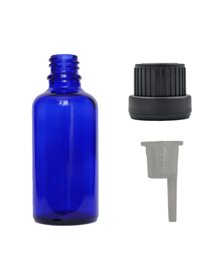 50ml Blue Glass Dropper Bottle & Dripper insert 0.6mm