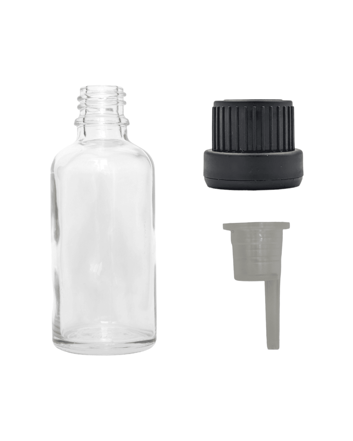 50ml Clear Glass Dropper Bottle & Dripper insert 0.6mm