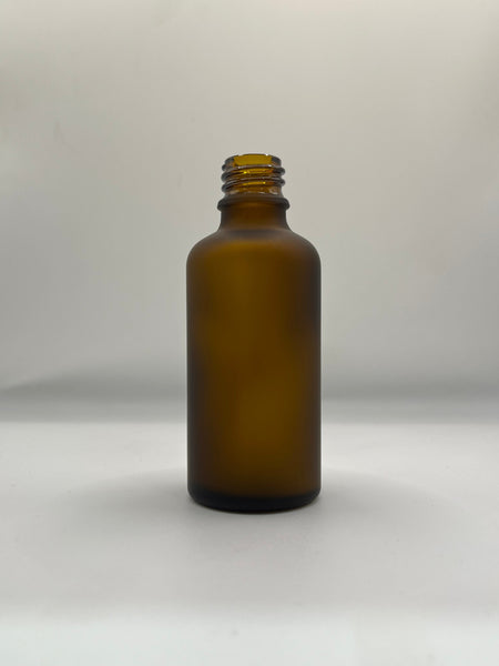 50ml Frosted Amber Glass Dropper Bottle