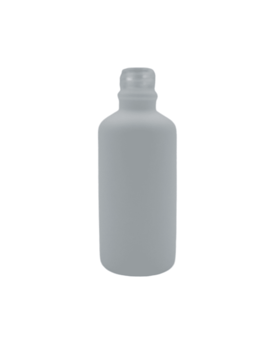 50ml Matte White Glass Dropper Bottle