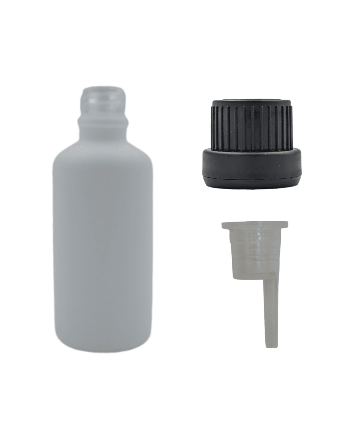 50ml Matte White Glass Dropper Bottle & Dripper insert 0.6mm