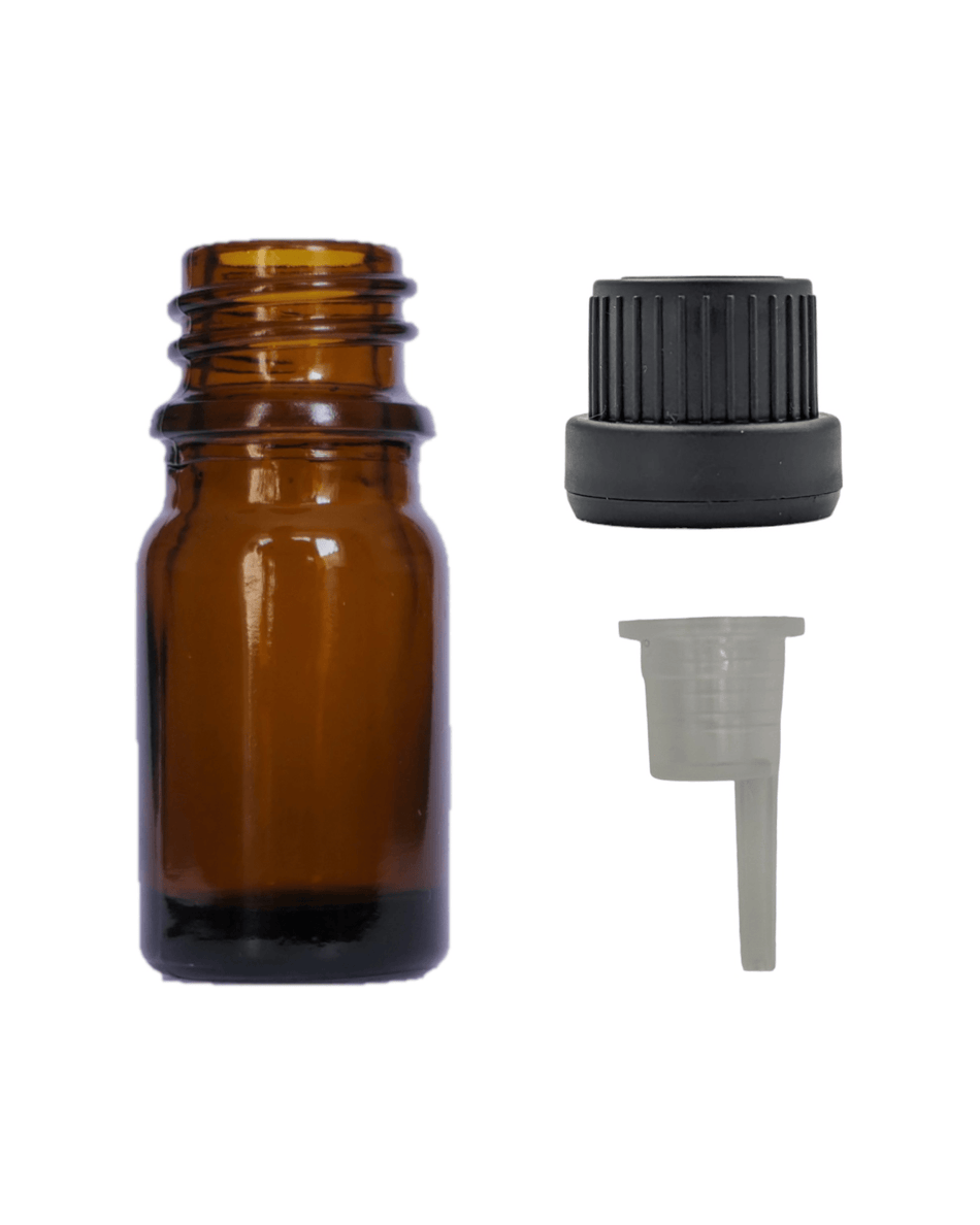 5ml Amber Glass Dropper Bottle & Dripper insert 0.6mm with Lid