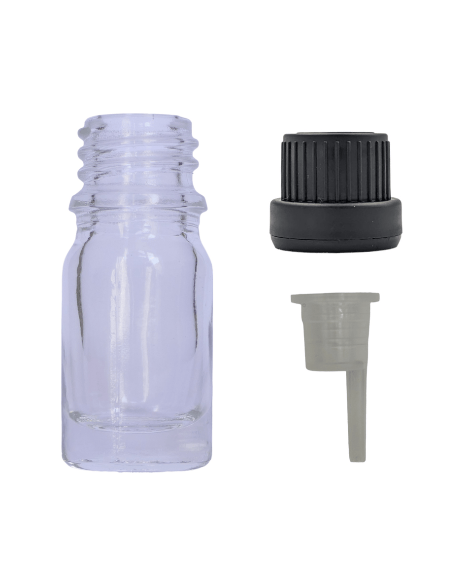 5ml Clear Glass Dropper Bottle & Dripper insert 0.6mm