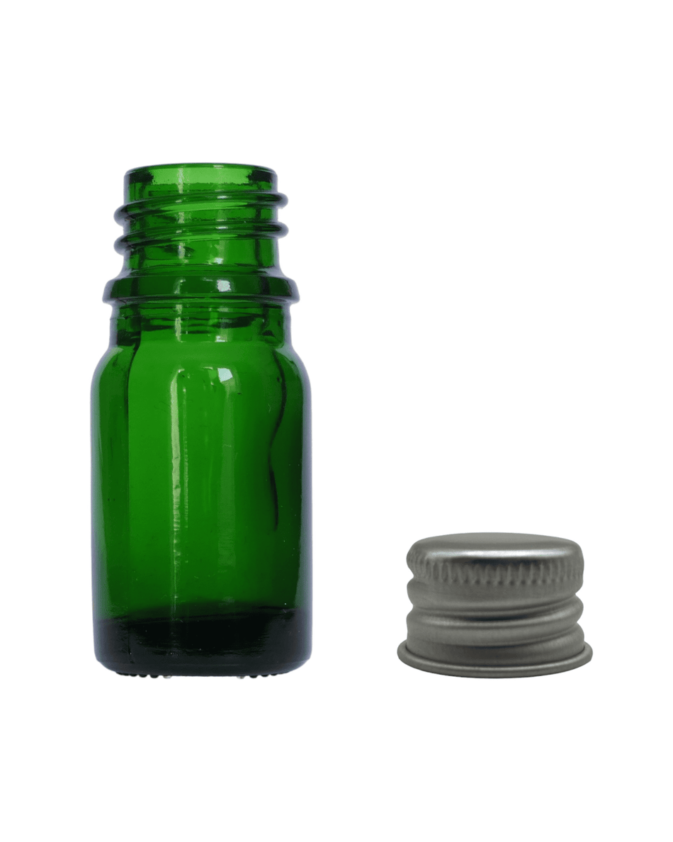 5ml Green Glass Dropper Bottle & Aluminium Cap