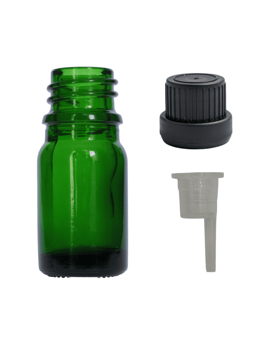 5ml Green Glass Dropper Bottle & Dripper insert 1.0mm