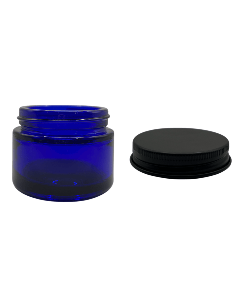 60ml Blue Jar and Black Aluminium cap