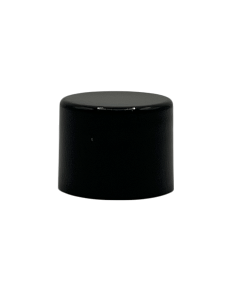 Black Ribbed Cap for PET